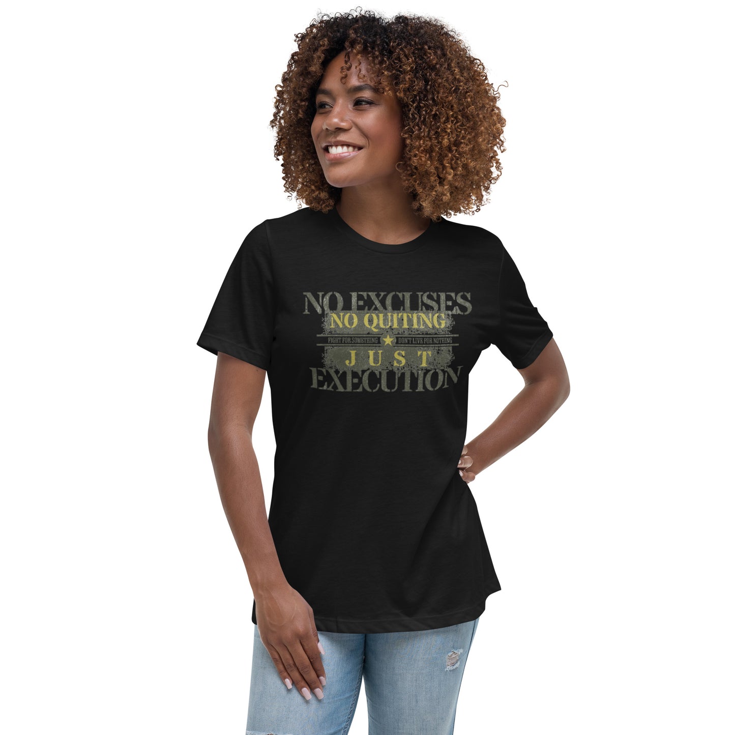 Crafted with ultra-soft, high-quality cotton, this tee features a relaxed, feminine fit that keeps you comfortable and confident all day long. Whether you're hitting the gym, managing your business, or powering through your to-do list, this shirt is built to match your energy.