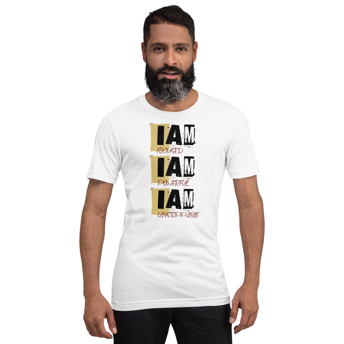 I am strong. I am focused. I am ready.
Claim your identity with the PowerWear “I Am” tee for men—available now, only at PowerWear Tee’z.